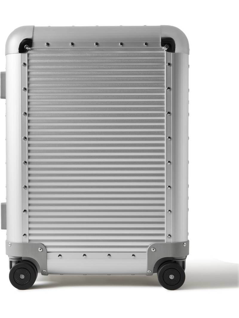 FPM Milano - Bank Spinner 55cm Rubber-Trimmed Aluminium Suitcase - Men - Silver von FPM Milano