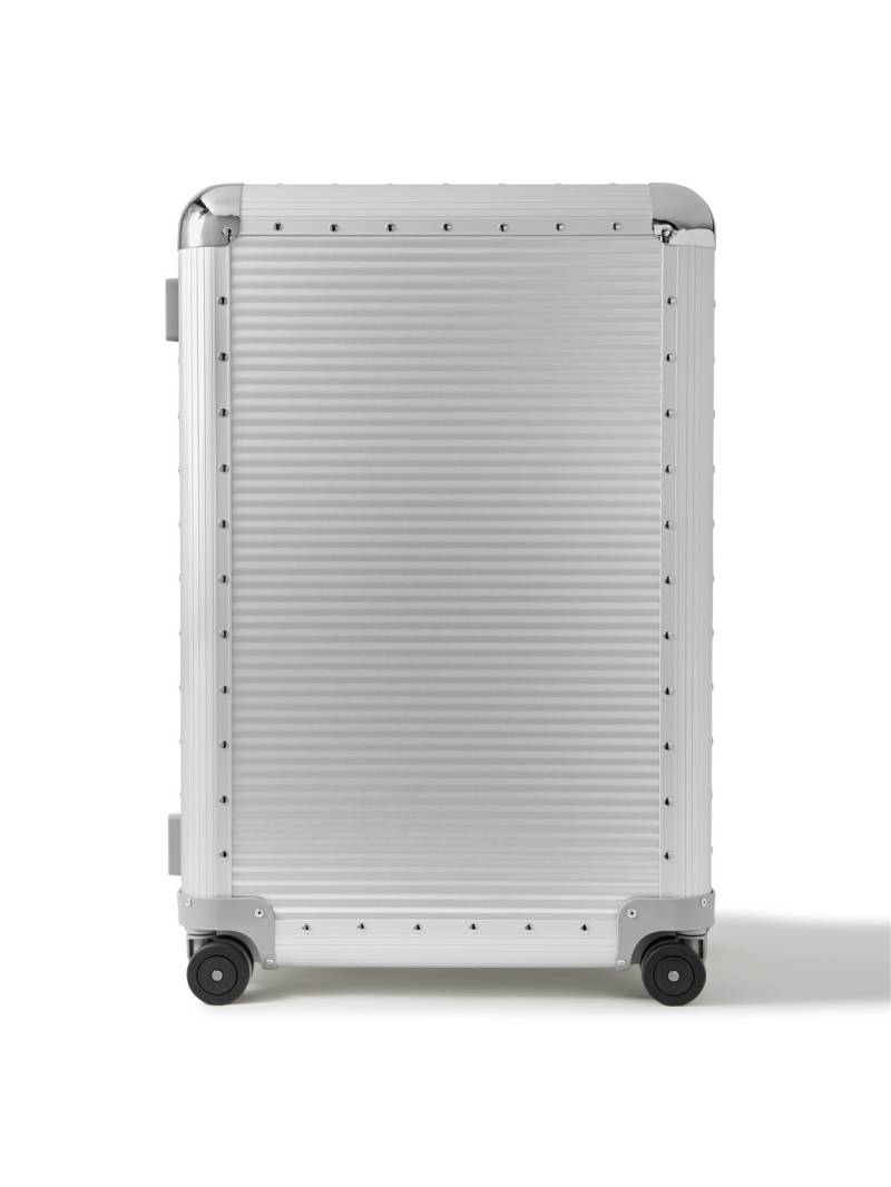 FPM Milano - Bank Spinner 76cm Rubber-Trimmed Aluminium Suitcase - Men - Silver von FPM Milano