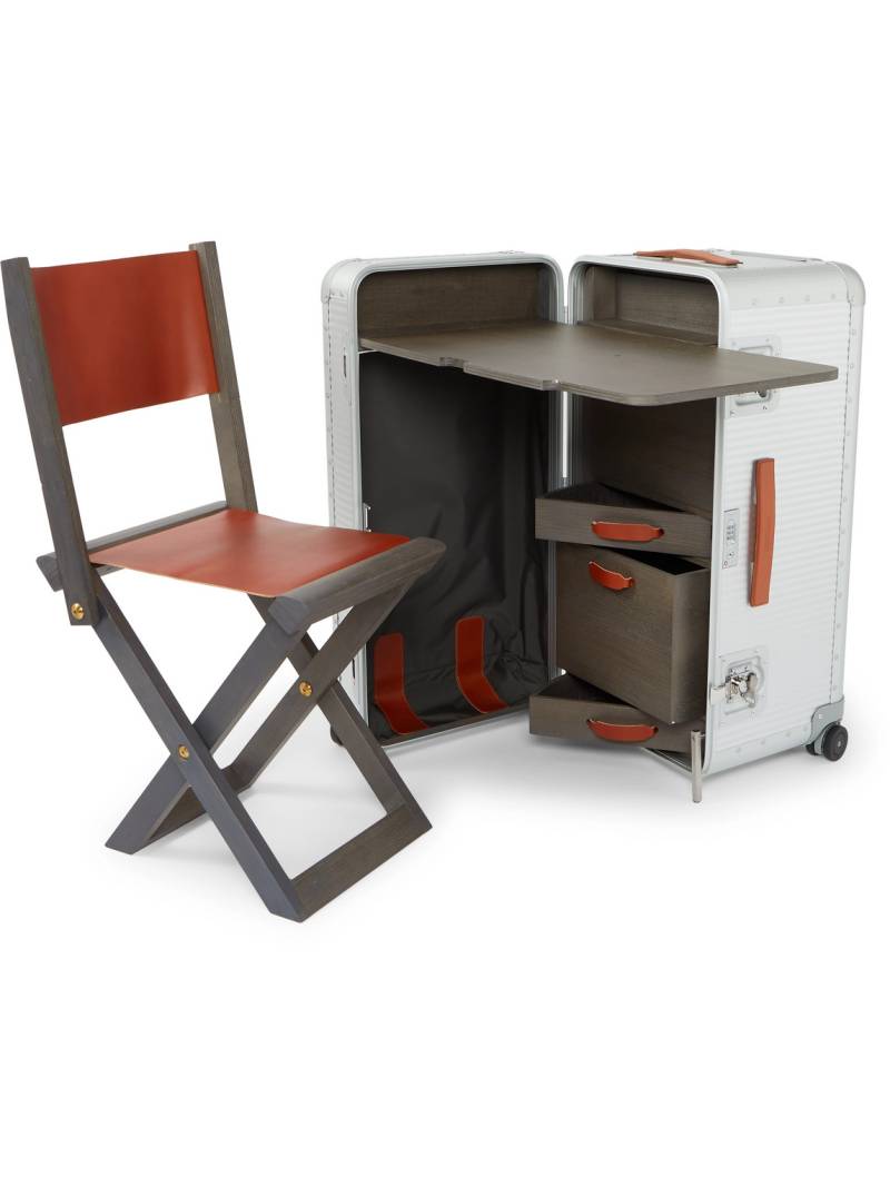 FPM Milano - Special Edition Leather-Trimmed Aluminium and Wood Work Station - Men - Silver von FPM Milano