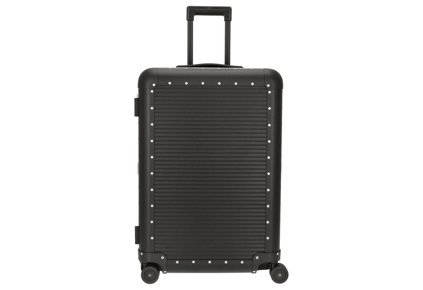 FPM Koffer Milano Bank aluminum Spinner 68 - 4-Rollen-Trolley 66 cm (caviar, 4 Rollen Rollen von FPM