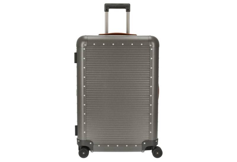 FPM Koffer Milano Bank aluminum Spinner 68 - 4-Rollen-Trolley 66 cm (steel grey), 4 Rollen Rollen von FPM