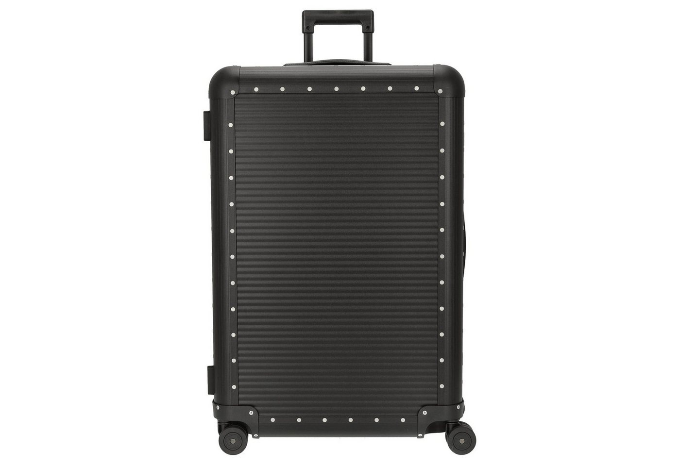 FPM Koffer Milano Bank aluminum Spinner 76 - 4-Rollen-Trolley 75 cm (caviar, 4 Rollen Rollen von FPM