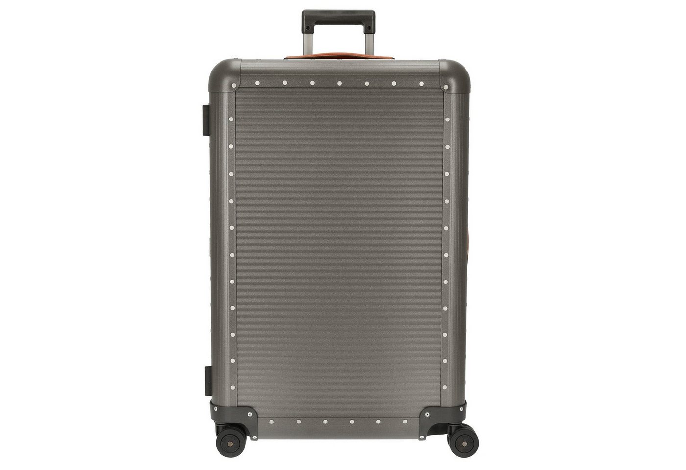 FPM Koffer Milano Bank aluminum Spinner 76 - 4-Rollen-Trolley 75 cm (steel grey), 4 Rollen Rollen von FPM