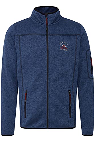 FQ1924 Bikker Herren Fleecejacke Sweatjacke Jacke mit Stehkragen, Größe:M, Farbe:Navy Blazer Melange (1939231) von FQ1924