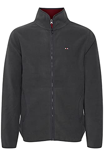 FQ1924 Bror Herren Fleecejacke Sweatjacke Jacke mit Stehkragen Regular Fit, Größe:M, Farbe:Asphalt (190201) von FQ1924