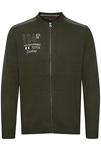 FQ1924 Erland Herren Strickjacke Cardigan Grobstrick, Größe:XXL, Farbe:Deep Depths (190413) von FQ1924