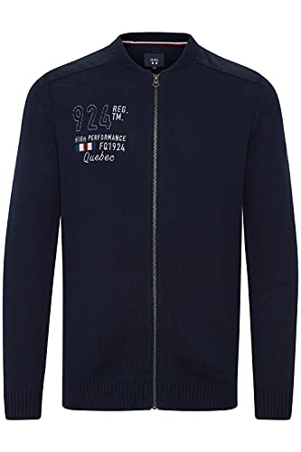 FQ1924 Erland Herren Strickjacke Cardigan Grobstrick, Größe:XXL, Farbe:Navy Blazer (193923) von FQ1924