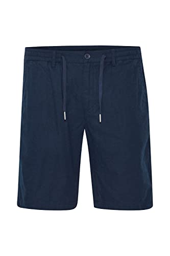 FQ1924 FQBent Herren Leinenshorts Kurze Leinenhose Bermuda Leinen Mix mit Kordeln Regular Fit, Größe:XXL, Farbe:Navy Blazer (193923) von FQ1924