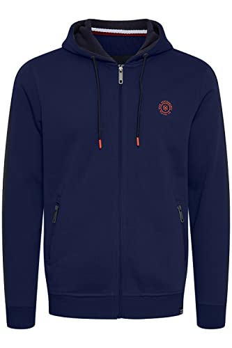 FQ1924 FQFenro Herren Sweatjacke Kapuzenjacke Hoodie mit Kapuze, Größe:L, Farbe:Navy Peony (194029) von FQ1924