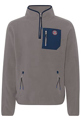 FQ1924 FQLucas Herren Fleecejacke Sweatjacke Jacke mit hochabschließender Kragen, Größe:S, Farbe:Steel Gray (184005) von FQ1924