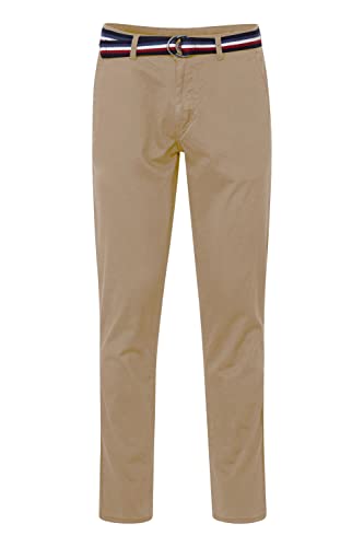 FQ1924 FQRyan Herren Chino Hose Stoffhose mit Stretch und Gürtel Regular Fit, Größe:32/34, Farbe:Coriander (171113) von FQ1924