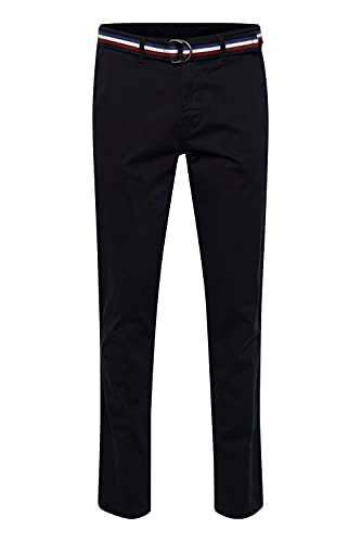 FQ1924 FQRyan Herren Chino Hose Stoffhose mit Stretch und Gürtel Regular Fit, Größe:36/32, Farbe:Black Beauty (193911) von FQ1924