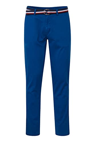 FQ1924 FQRyan Herren Chino Hose Stoffhose mit Stretch und Gürtel Regular Fit, Größe:32/32, Farbe:Navy Peony (194029) von FQ1924