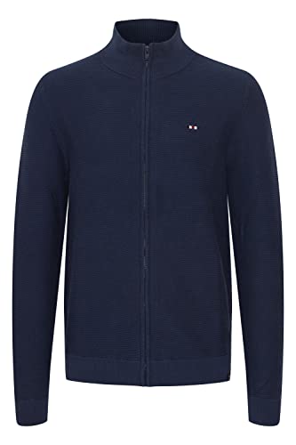 FQ1924 FQVillum Herren Strickjacke Cardigan Feinstrick mit hochabschließendem Kragen, Größe:XL, Farbe:Navy Blazer (193923) von FQ1924