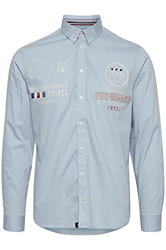 FQ1924 Hallvard Herren Freizeithemd Hemd aus 100% Baumwolle, Größe:XL, Farbe:Chambray Blue (154030) von FQ1924