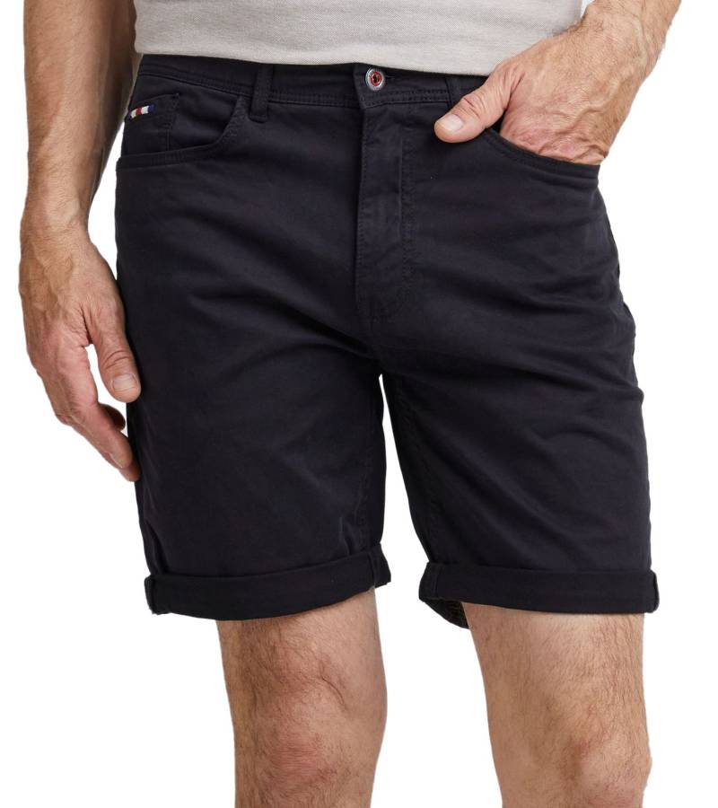 FQ1924 Josh Herren Freizeit-Bermuda Shorts Baumwoll-Hose mit Krempelsaum kurze Hose 21900320-ME Schwarz von FQ1924