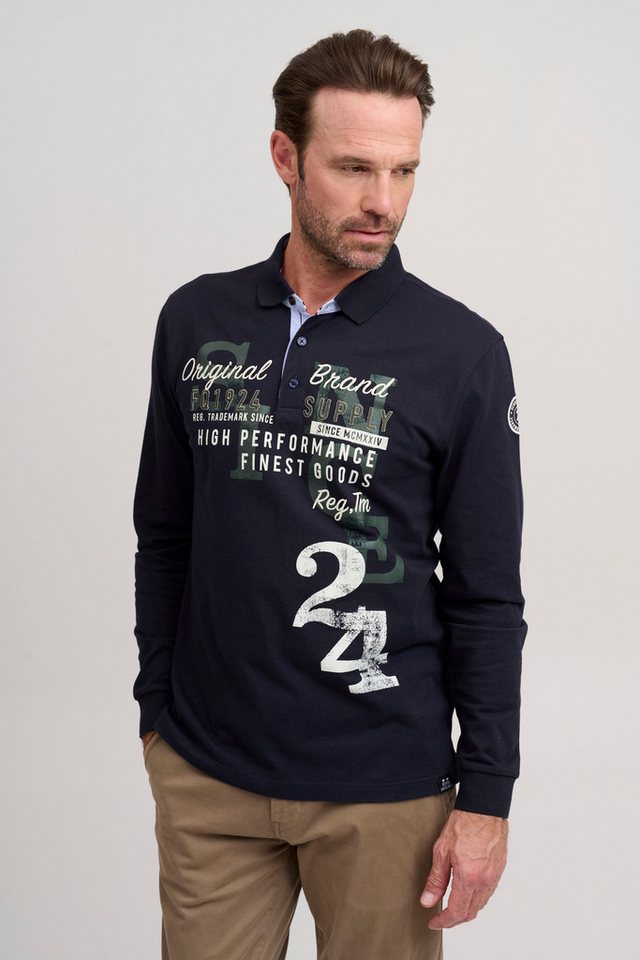 FQ1924 Langarm-Poloshirt FQRagnvald Modisches Langarmshirt mit Polokragen von FQ1924