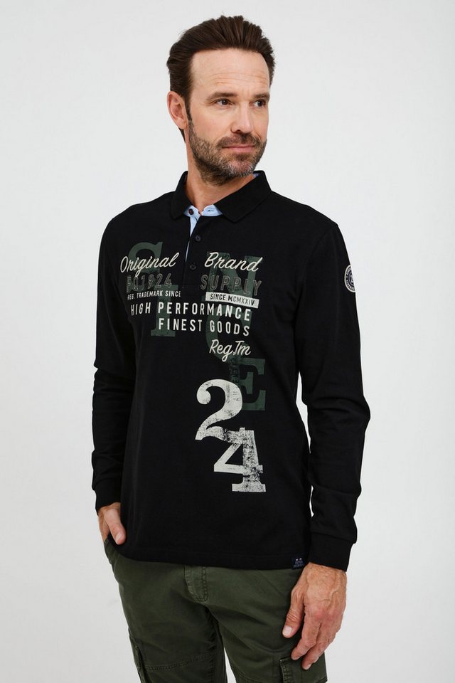 FQ1924 Langarm-Poloshirt FQRagnvald Modisches Langarmshirt mit Polokragen von FQ1924