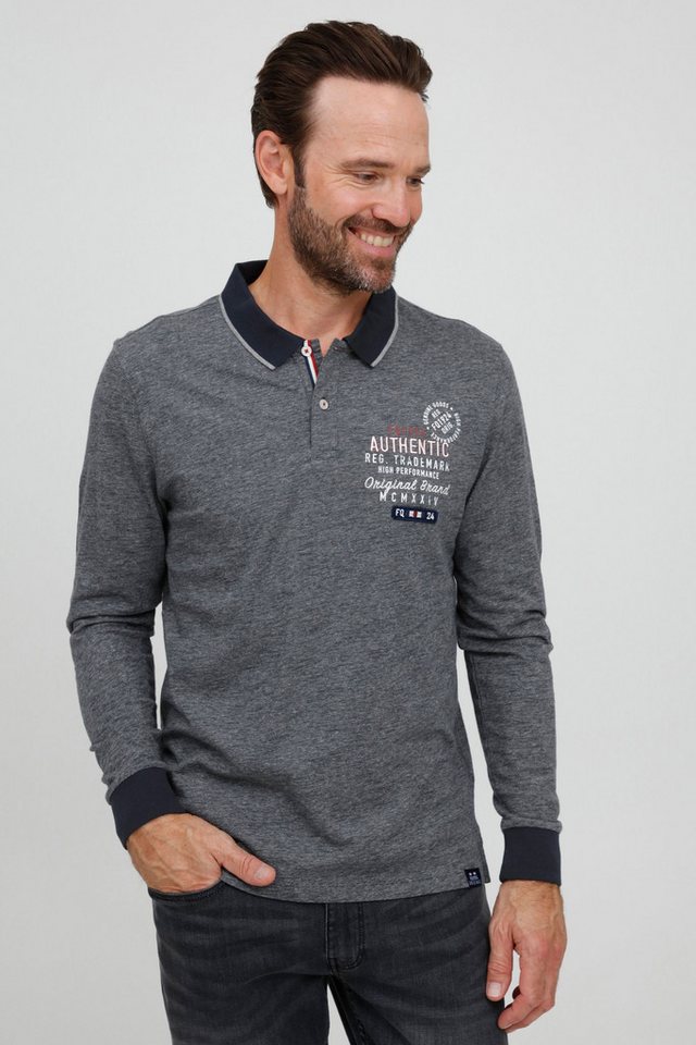 FQ1924 Langarmshirt FQPeder Modisches Langarmshirt mit Polokragen von FQ1924