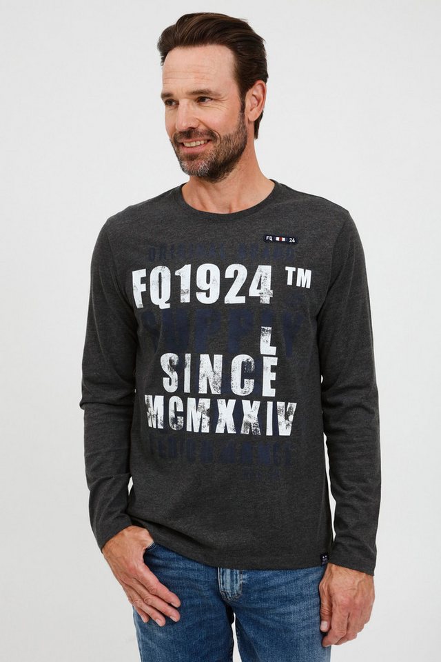 FQ1924 Langarmshirt FQWynton Modernes Longsleeve mit Print von FQ1924
