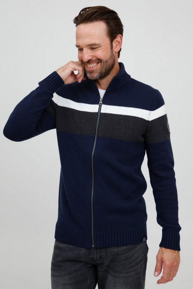 FQ1924 Strickjacke FQEdvard Strickjacke im Colorblock Design von FQ1924