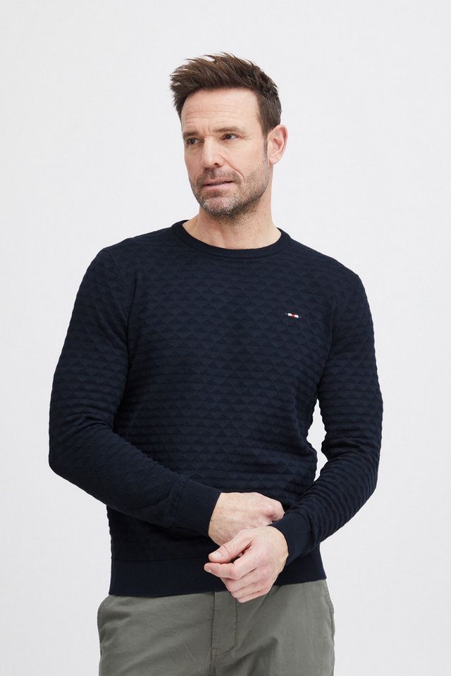 FQ1924 Strickpullover FQ1924 FQKYLE structure crewneck knit von FQ1924