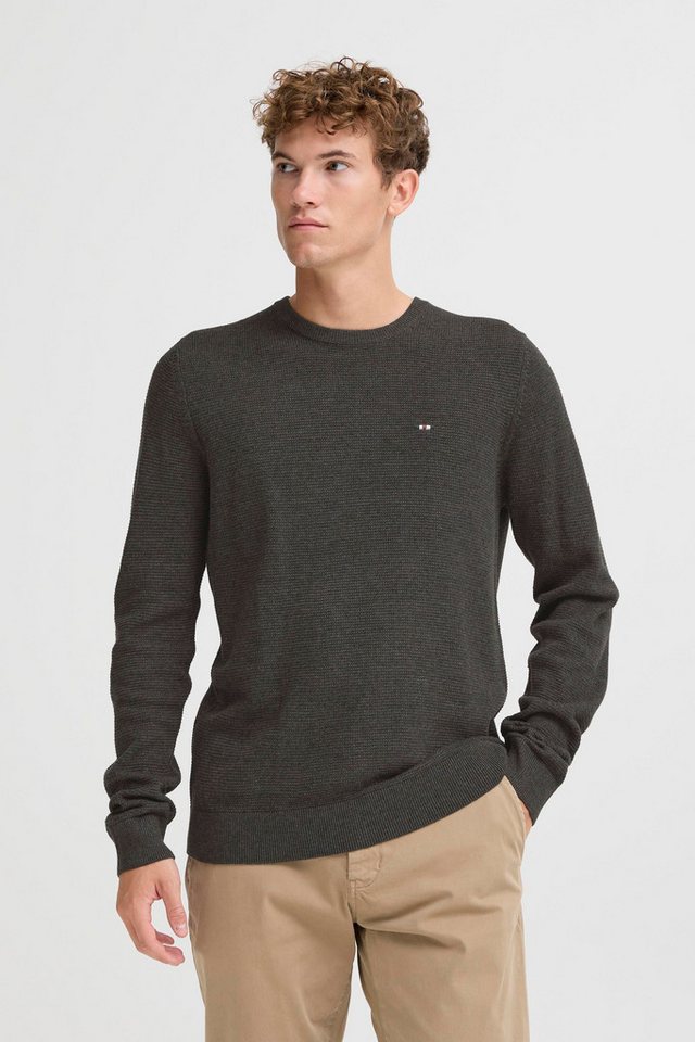 FQ1924 Strickpullover FQGRANBY STRUCTURE CREW NECK Eleganter Strickpullover von FQ1924