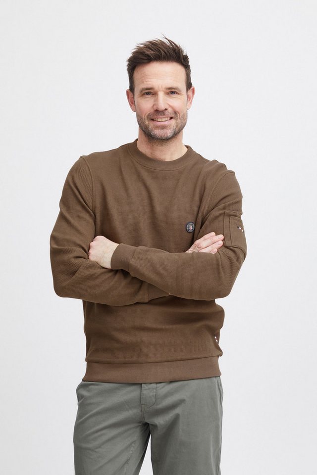 FQ1924 Sweatshirt FQWILLIAM structure crewneck sweatshirt modischer Langarmpullover FQ1924 Sweatshirt FQWILLIAM structure crewneck sweatshirt modischer Langarmpullover von FQ1924