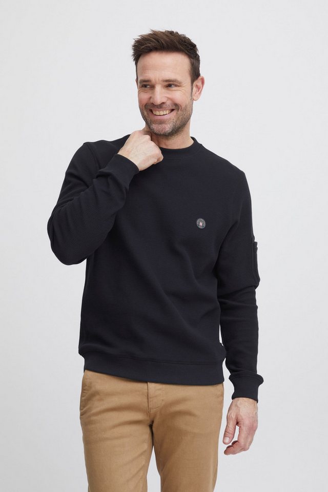 FQ1924 Sweatshirt FQWILLIAM structure crewneck sweatshirt modischer Langarmpullover von FQ1924