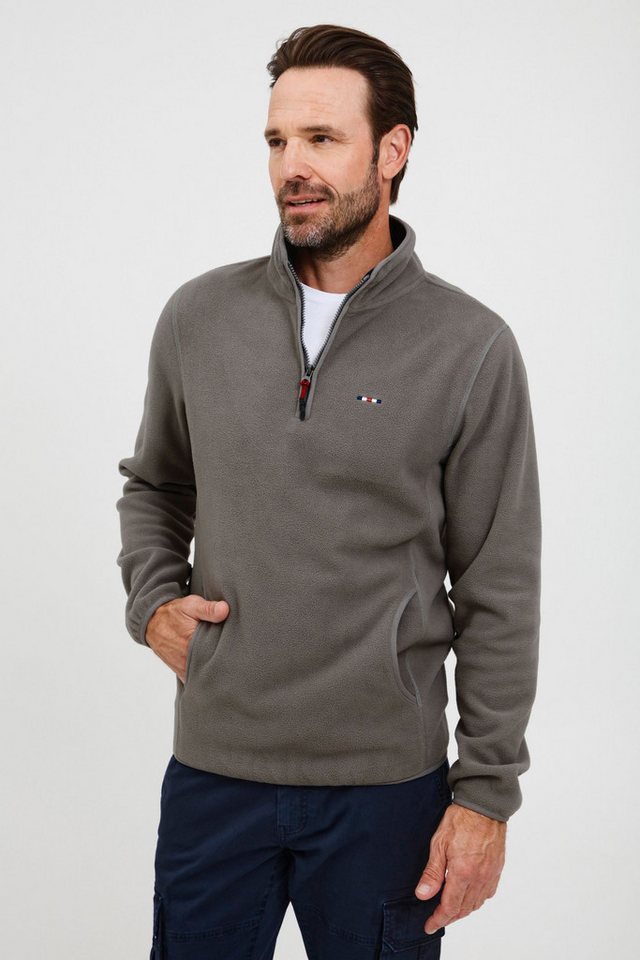 FQ1924 Troyer FQBroder Modischer Fleece-Troyer mit praktischen Taschen von FQ1924