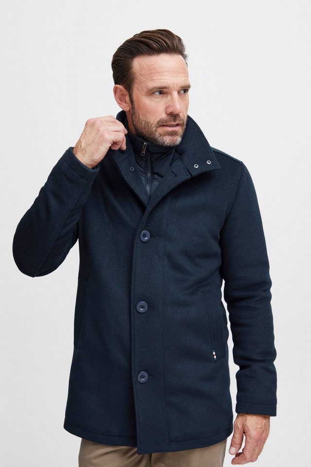 FQ1924 Wolljacke FQJacob wool jacket 21900505 Modischer Wollmantel mit Stehkragen von FQ1924