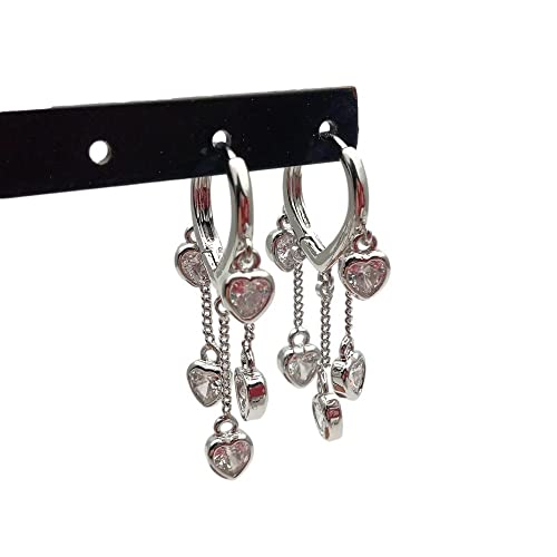 FQHIDMOMX 14mm Small Hoop Earrings Heart Crystal Hoop Earrings For Women Fashion Earring Jewelry FQHIDMOMX 14mm Small Hoop Earrings Heart Crystal Hoop Earrings For Women Fashion Earring Jewelry von FQHIDMOMX