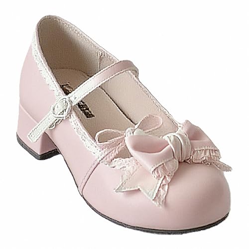 FQLGJMY Damen Lolita Mary Jane Schuhe Gothic Runde Zehenpartie Klobiger Plateauabsatz Spitze Bunt Punkrock Süß Kawaii Mit JK Bubble Princess-Kleid Denim-Lederrock Jeans von FQLGJMY