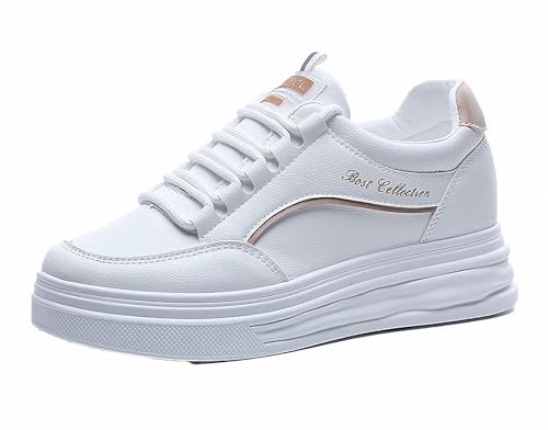 FQLGJMY Plateau-Sneaker Für Damen Canvas Klobige Dünne Sohle Niedriger Schnitt Atmungsaktiv Langlebig Aufzugsschuhe Bunt Vielseitig Modisch Lässig Frühling Herbst Reisen Gehen Alltag von FQLGJMY