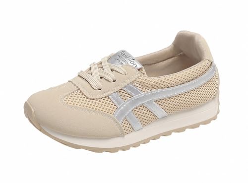 FQLGJMY Plateau-Sneaker Für Damen Canvas Klobige Dünne Sohle Niedriger Schnitt Atmungsaktiv Langlebig Aufzugsschuhe Bunt Vielseitig Modisch Lässig Frühling Herbst Reisen Gehen Alltag von FQLGJMY