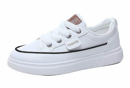 FQLGJMY Plateau-Sneaker Für Damen Canvas Klobige Dünne Sohle Niedriger Schnitt Atmungsaktiv Langlebig Aufzugsschuhe Bunt Vielseitig Modisch Lässig Frühling Herbst Reisen Gehen Alltag von FQLGJMY