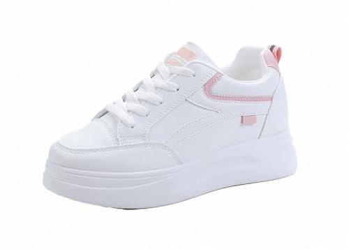 FQLGJMY Plateau-Sneaker Für Damen Canvas Klobige Dünne Sohle Niedriger Schnitt Atmungsaktiv Langlebig Aufzugsschuhe Bunt Vielseitig Modisch Lässig Frühling Herbst Reisen Gehen Alltag von FQLGJMY