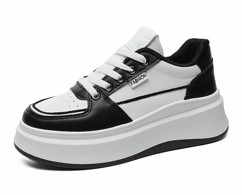 FQLGJMY Plateau-Sneaker Für Damen Canvas Klobige Dünne Sohle Niedriger Schnitt Atmungsaktiv Langlebig Aufzugsschuhe Bunt Vielseitig Modisch Lässig Frühling Herbst Reisen Gehen Alltag von FQLGJMY