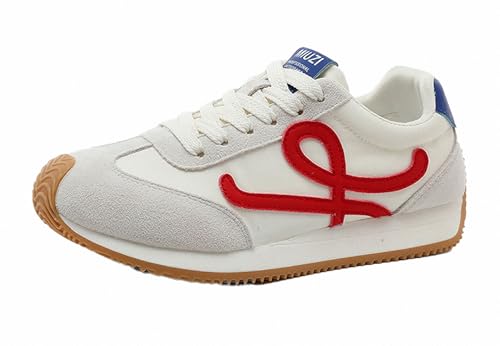 FQLGJMY Plateau-Sneaker Für Damen Canvas Klobige Dünne Sohle Niedriger Schnitt Atmungsaktiv Langlebig Aufzugsschuhe Bunt Vielseitig Modisch Lässig Frühling Herbst Reisen Gehen Alltag von FQLGJMY