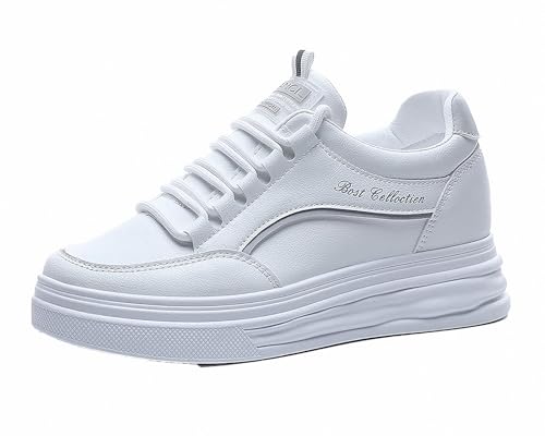 FQLGJMY Plateau-Sneaker Für Damen Canvas Klobige Dünne Sohle Niedriger Schnitt Atmungsaktiv Langlebig Aufzugsschuhe Bunt Vielseitig Modisch Lässig Frühling Herbst Reisen Gehen Alltag von FQLGJMY