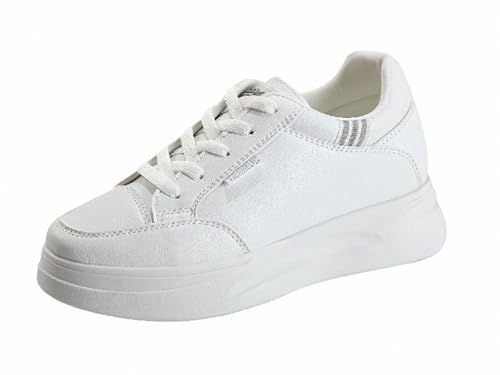 FQLGJMY Plateau-Sneaker Für Damen Canvas Klobige Dünne Sohle Niedriger Schnitt Atmungsaktiv Langlebig Aufzugsschuhe Bunt Vielseitig Modisch Lässig Frühling Herbst Reisen Gehen Alltag von FQLGJMY