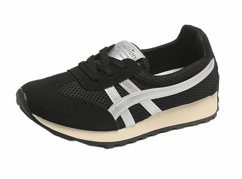 FQLGJMY Plateau-Sneaker Für Damen Canvas Klobige Dünne Sohle Niedriger Schnitt Atmungsaktiv Langlebig Aufzugsschuhe Bunt Vielseitig Modisch Lässig Frühling Herbst Reisen Gehen Alltag von FQLGJMY