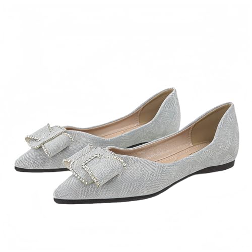 Frauen Spitze Strass Ballett Flache Schuhe Glitter Blumen Bogen Hochzeitsparty Komfort niedrigen Absatz Elegantes Kleid Flachen Frauen Spitze Strass Ballett Flache Schuhe Glitter Blumen Bogen Hochzeitsparty Komfort niedrigen Absatz Elegantes Kleid Flachen von FQLGJMY