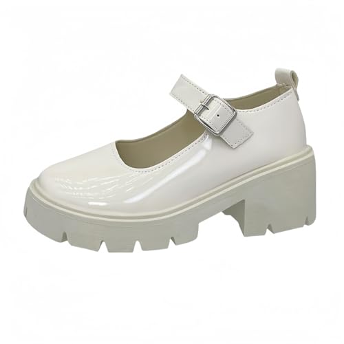 Frauen gotische Plattform Mary Jane Schuhe Vintage Runde Zehe für Frauen Knöchelgurt Chunky Absatz Pumpen Uniform Party Tänze Kleid Schuhe Frauen gotische Plattform Mary Jane Schuhe Vintage Runde Zehe für Frauen Knöchelgurt Chunky Absatz Pumpen Uniform Party Tänze Kleid Schuhe von FQLGJMY