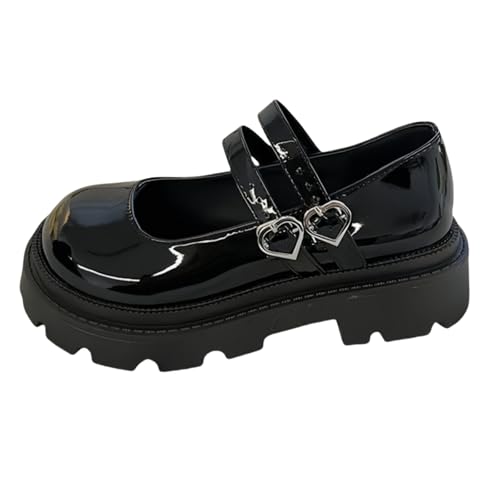 Frauen gotische Plattform Mary Jane Schuhe Vintage Runde Zehe für Frauen Knöchelgurt Chunky Absatz Pumpen Uniform Party Tänze Kleid Schuhe Frauen gotische Plattform Mary Jane Schuhe Vintage Runde Zehe für Frauen Knöchelgurt Chunky Absatz Pumpen Uniform Party Tänze Kleid Schuhe von FQLGJMY
