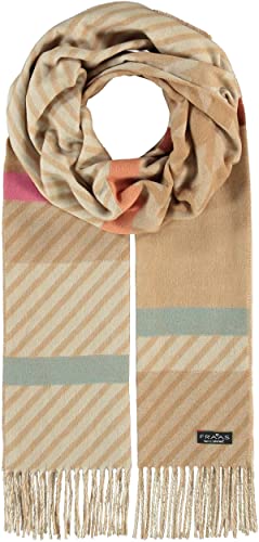 FRAAS Cashmink Schal für Damen - Weicher als Kaschmir - 35 x 200 cm - Made in Germany - Perfekt für den Winter - Schal mit Fransen - Muster-Mix Marzipan von FRAAS