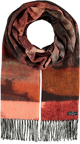 FRAAS Cashmink®-Schal mit floralem Muster - Made in Germany für Damen Camel von FRAAS