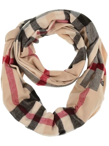 FRAAS Cashmink Loop Schal 56 x 70 cm - Weicher als Kaschmir - Karierter Schlauch-Schal für Damen von FRAAS