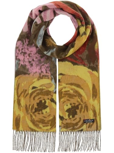 FRAAS Cashmink Schal 35 x 200 cm - Weicher als Kaschmir - Made in Germany - Schal mit Blumen-Muster für Damen - Perfekt für Herbst und Winter Chartreuse von FRAAS
