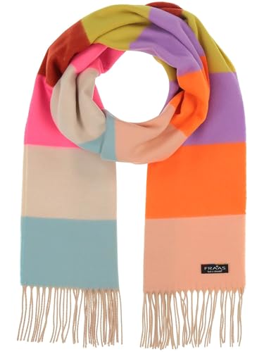 FRAAS Cashmink Schal 44 x 200 cm - Weicher als Kaschmir - Made in Germany - Schal mitbunten Streifen für Damen - Perfekt für Herbst und Winter Multicolor von FRAAS